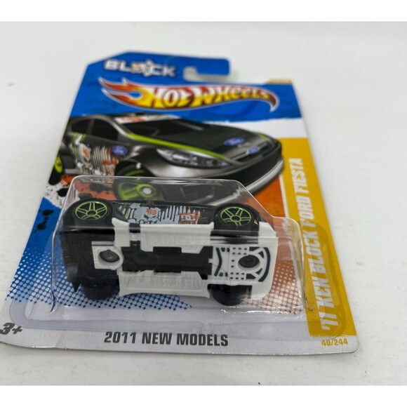 Hot Wheels 2011 New Models '11 Ken Block Ford Fiesta in Black - IROC Wheels - Picture 2 of 7